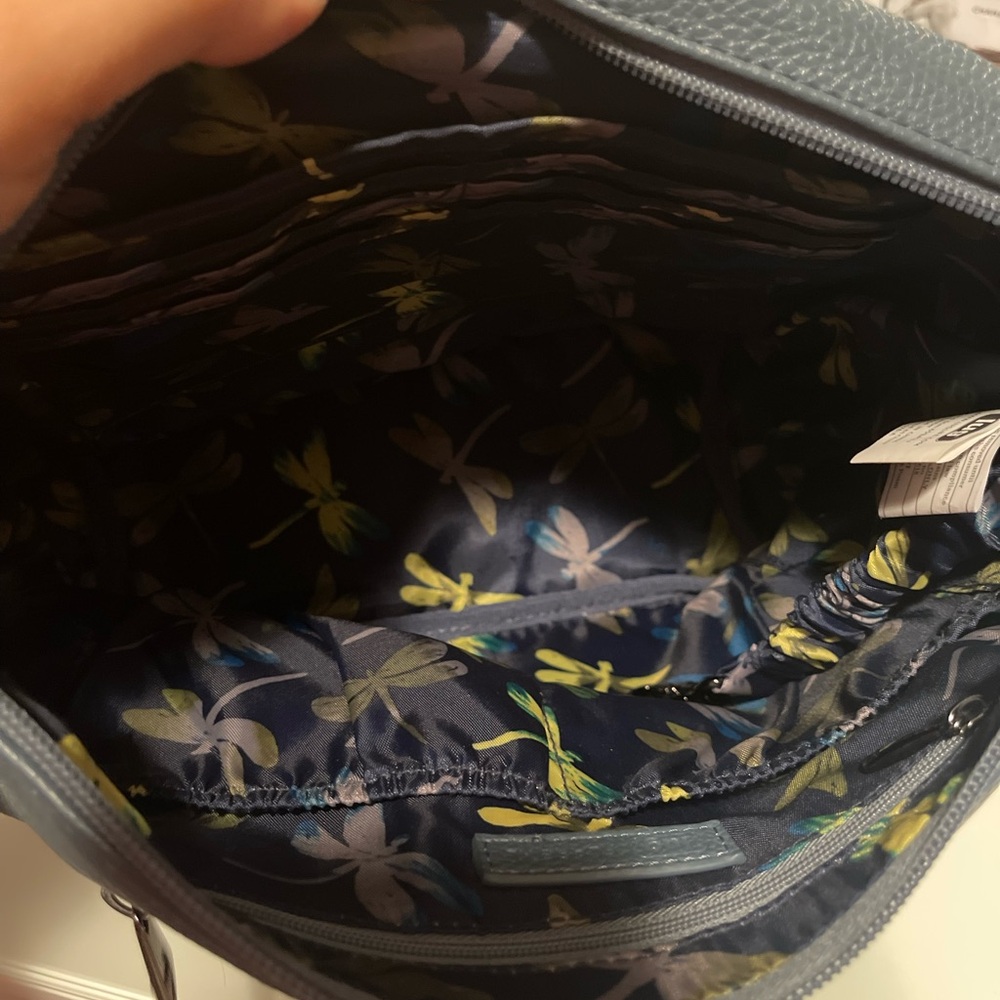 NWOT Lug VL Flare XL crossbody / shoulder bag with 2 straps in slate blue NEW! - Picture 5 of 16